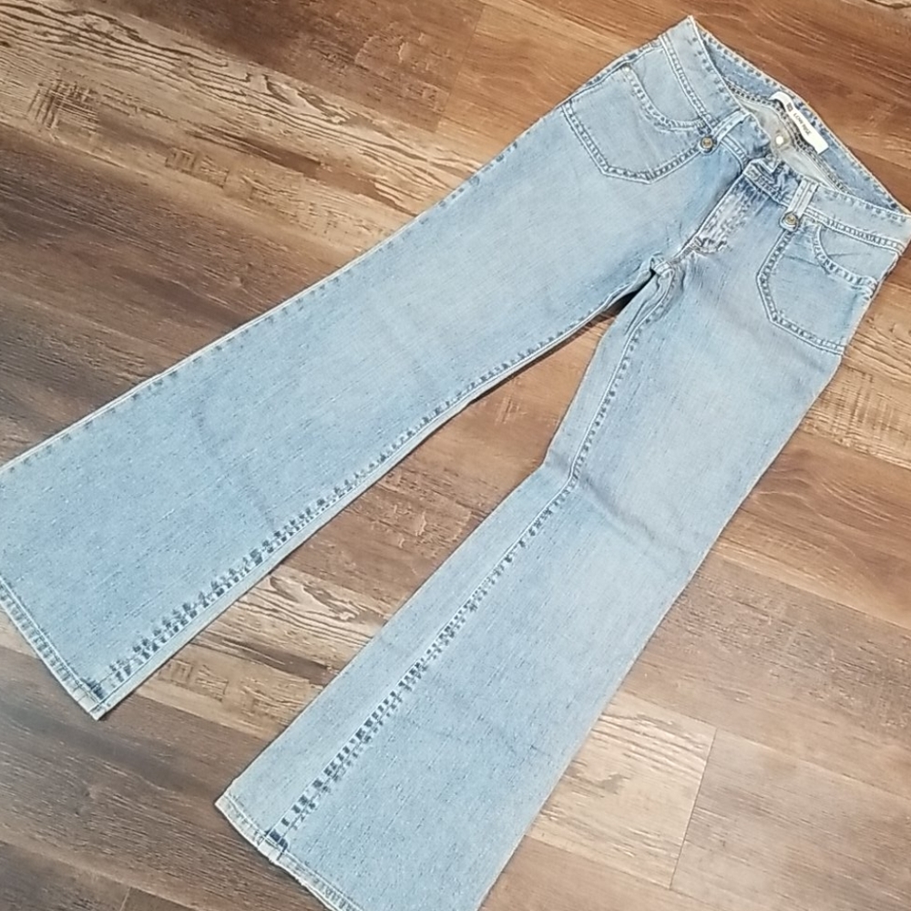 Gap ladies jeans, wide bell bottom, sz 10